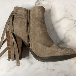 Greyish brown booties